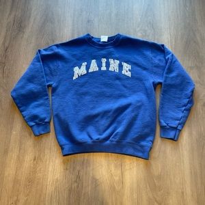 Vintage 80s MADE IN USA healthknit Maine pullover
